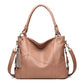 Women's Hand-held Soft Leather Tassel Big Handbags