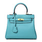 Women's High-grade Fashionable Genuine Leather Handmade Kelly First Layer Handbags