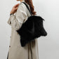 Women's Plush High-grade Fashion Pleated Imitation Fox Fur Shoulder Bags