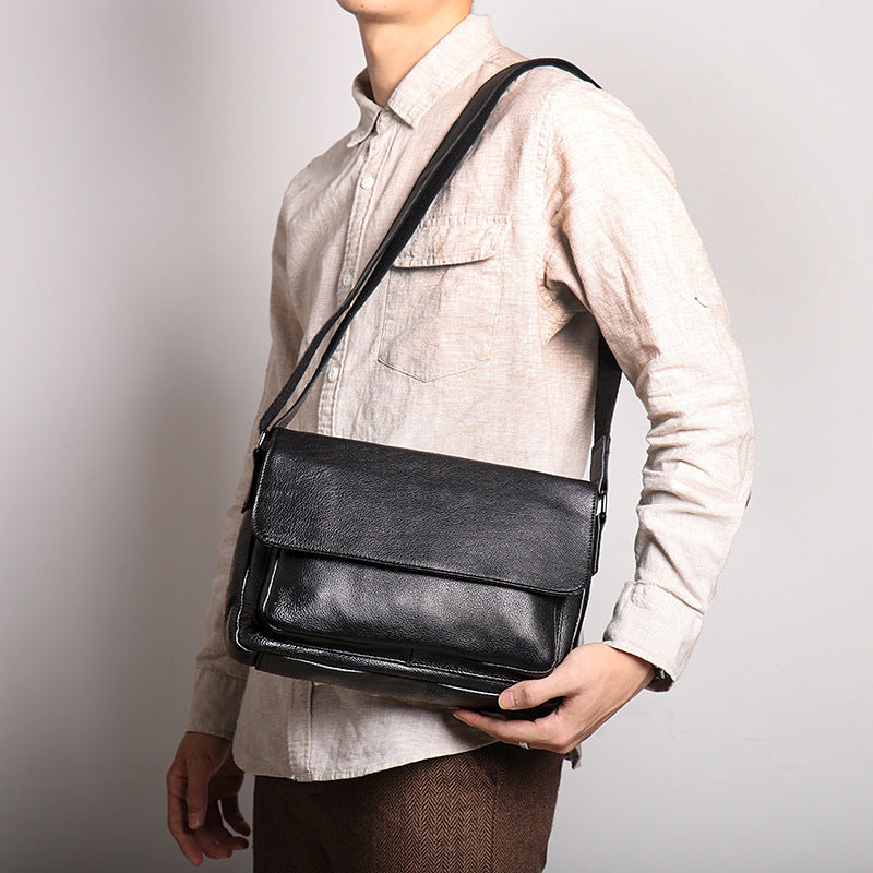 Women's & Men's Source Fashion Leather Cattle Men's Shoulder Bags