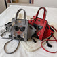 Women's Glasses Retro Stone Pattern Pearl Rivets Handbags