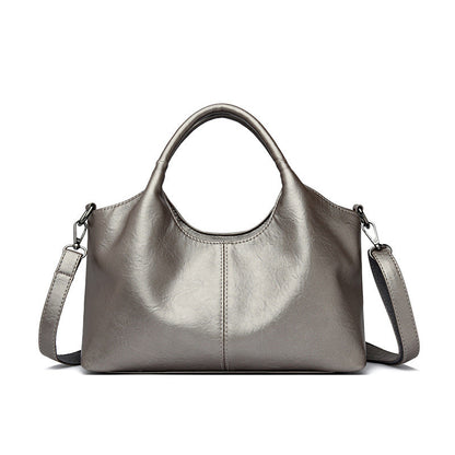 Women's Solid Color Sheepskin Vegetable Basket Niche Handbags