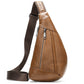 Men's Leather First Layer Trendy Large Capacity Men's Chest Bags