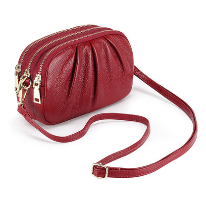 Women's Genuine Leather First Layer Cowhide Soft Shoulder Bags