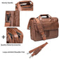 Bolsos de Negocios de Cuero Creativos para Portátil de Pulgadas para Hombre