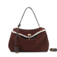 Cool Suede Matte Leather Kelly Underarm Shoulder Bags