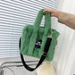 Women's Faux Fur Plush Shopping Commuter Bags