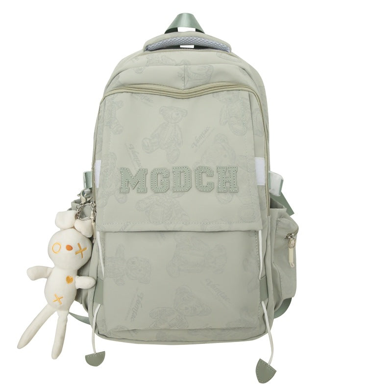 Bear Large Capacity Strong College High Middle School Students' Schoolbags