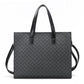 Women's & Men's & Korean Horizontal Business Leather Zipper Men's Handbags