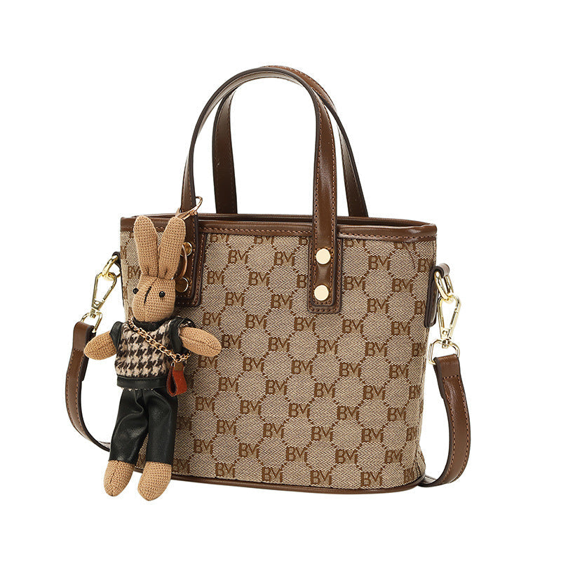 Women's Fashion Printed Korean Style Simple Summer Bucket Bags
