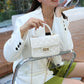 Fashionable High-grade Classic Style Rhombus Chain Small Square Bags