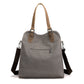 Women's Fashion Retro Patchwork Large Capacity Canvas Handbags