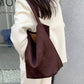 Women's Suede For Idle Style Cowhide Leather Handbags