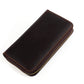 Women's & Men's & Retro Crazy Horse Leather Expanding Genuine Card Holder