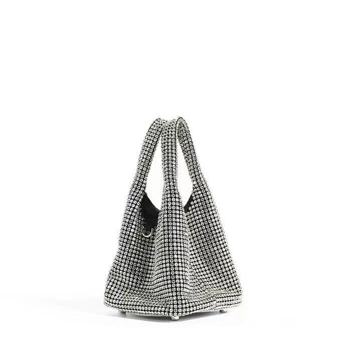 Women's Crystal Dinner Portable Diamond High-grade Niche Handbags