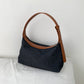 Women's Style Stitching Denim High Sense Niche Shoulder Bags