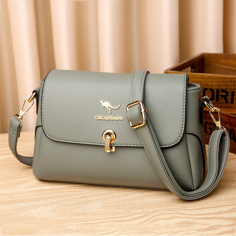 Women's Fashionable Mom Soft Leather Elegant One Crossbody Bags