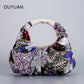Women's Niche Sequin Fashion High-grade Embroidery Portable Handbags