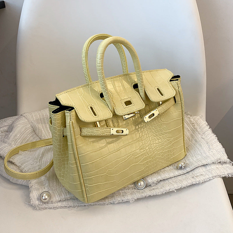 Women's Large Capacity Summer Fashion Trendy Stone Shoulder Bags