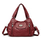 Women's Retro Soft Leather Motorcycle Trendy Quality Handbags