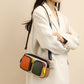 Women's First Layer Cowhide Design Fashion Contrast Bags