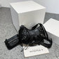 Women's Pleated Crescent Son Mother Retro Rivet Shoulder Bags