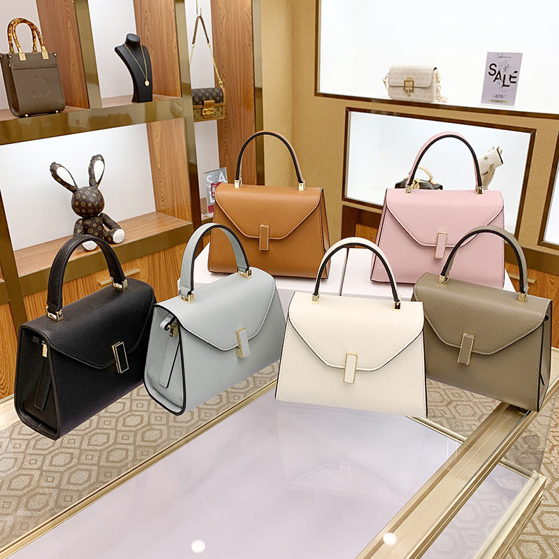 Women's Kelly Design Fashion Simple Latch Portable Bags