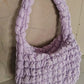 Women's Pleated Cloud Niche Plaid Bubble Down Shoulder Bags