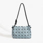 Women's High Quality Rhombus Geometric Underarm Drawstring Bags