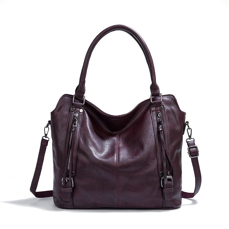 Women's Large Portable Soft Leather Capacity Handbags