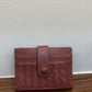 Women's & Men's & Sheepskin Leather Hand-woven Bank Woven Card Holder