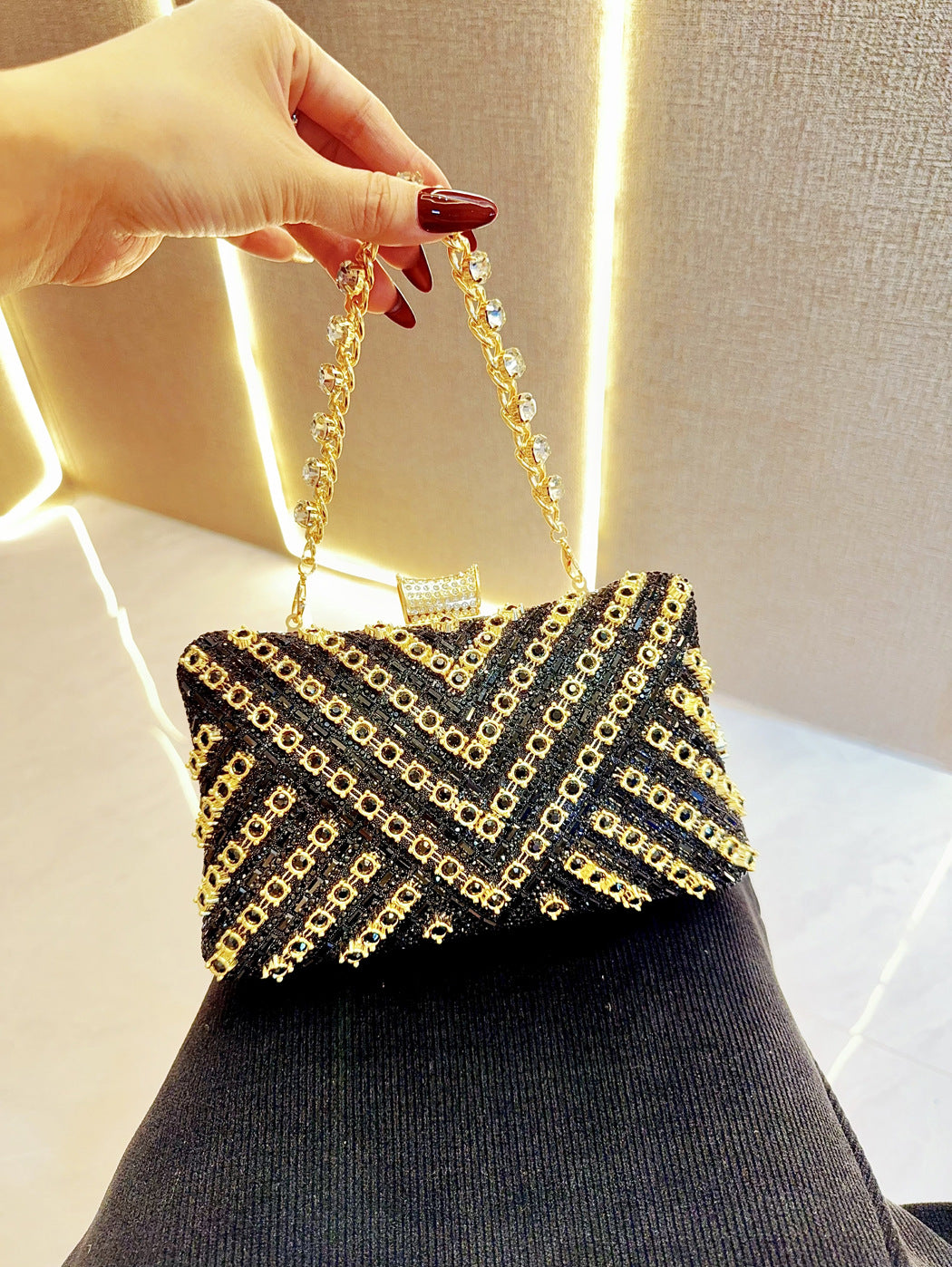 Women's Dress Rhinestone Clutch Diamond Colorful Crystals Evening Bags