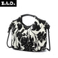 Women's Classic Comfortable Slouchy Fashionable Flower Shoulder Bags