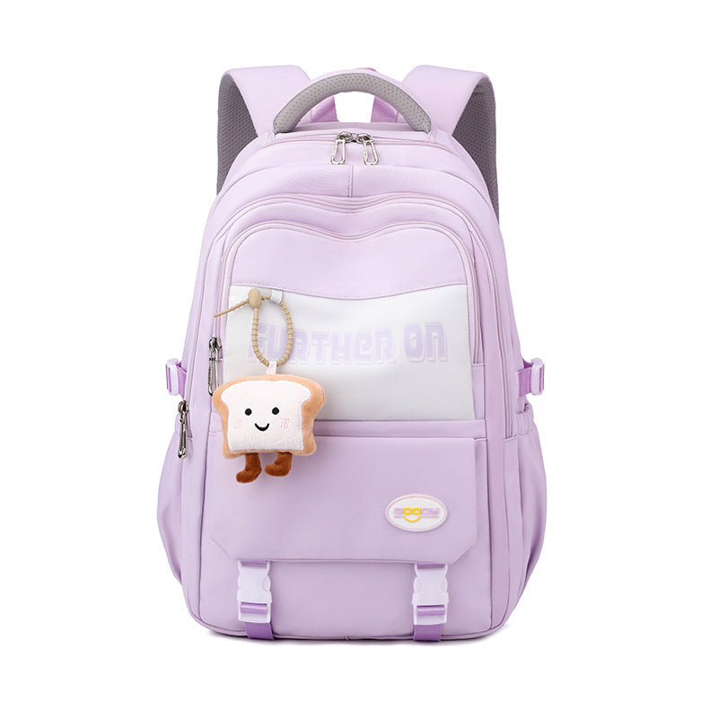 Junior High Female Waterproof Style Simple Middle School Students' Schoolbags