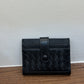 Women's & Men's & Sheepskin Leather Hand-woven Bank Woven Card Holder