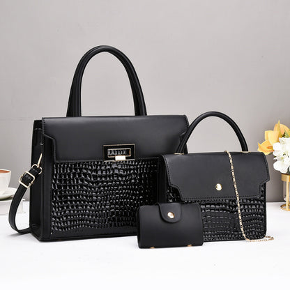 Snakeskin Pattern Simple Advanced Large Capacity Crossbody Bags
