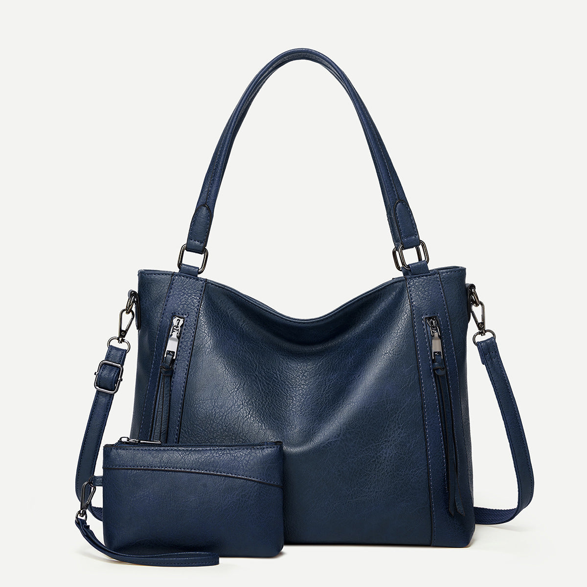 Women's Glamorous Elegant Soft Leather Big Handbags