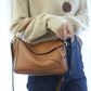 Women's Genuine Leather Portable Stitching Soft Pillow Bags