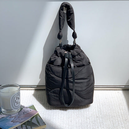 Cotton Filled Fashion Tide Drawstring Vintage Handbags