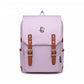 Korean Style Solid Color Retro Computer Backpacks