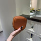 Top Layer Cowhide Halter Mini Storage Small Square Bags