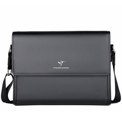 Men's Source Horizontal Leather Business Commute Men's Shoulder Bags