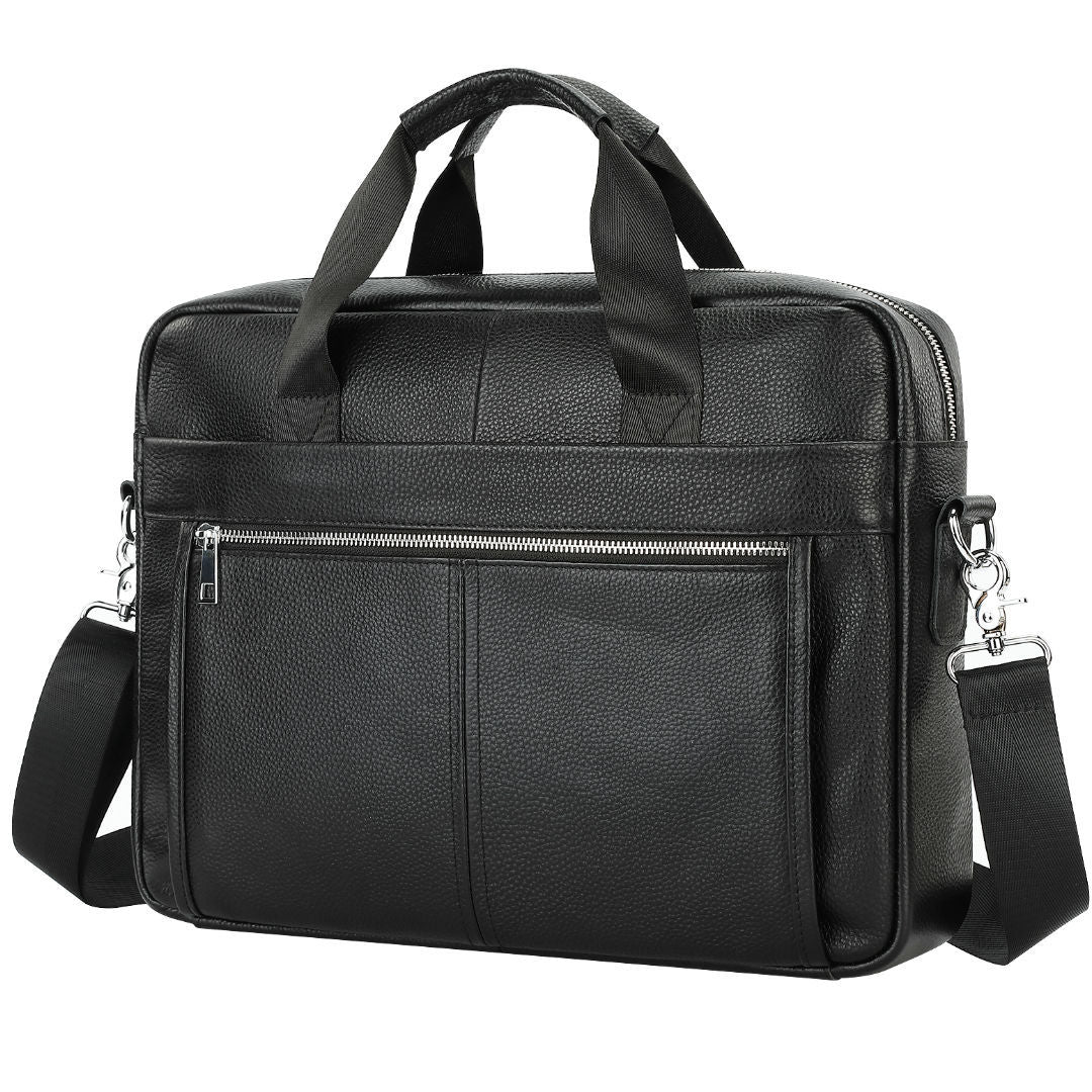 Men's Business Computer Top Layer Leather Bags