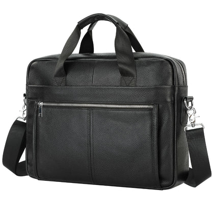 Men's Business Computer Top Layer Leather Bags