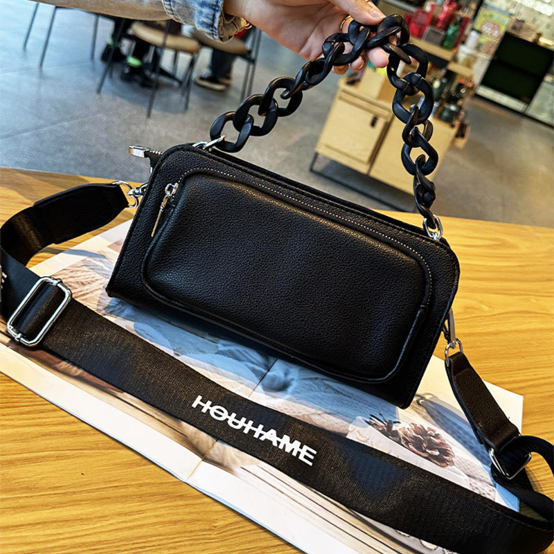 Women's High-grade Fashion Soft Leather Niche Pouch Shoulder Bags