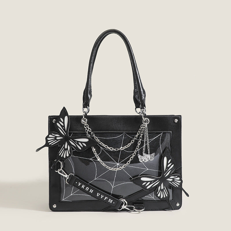 Dark Style Labyrinth Butterfly Cartoon Hand-held Shoulder Bags
