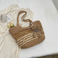 Women's Straw Large Capacity Summer Seaside Beach Tote Bags
