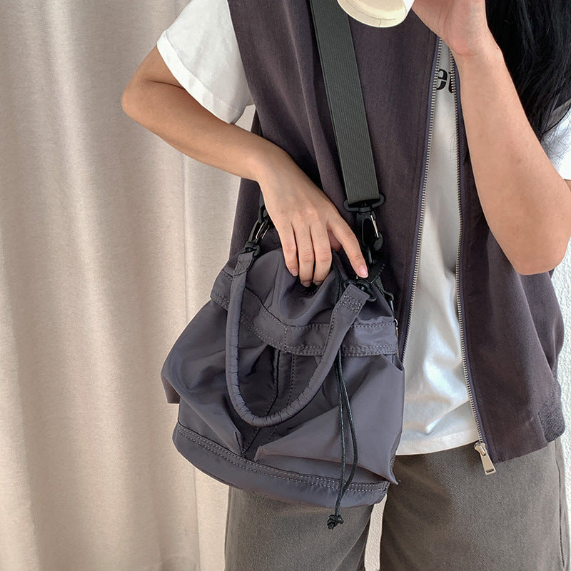 Drawstring Nylon Underarm High-grade Korean Style Shoulder Bags