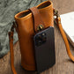 Mobile Exclusive Store Vegetable Tanned Oil Wax Phone Bags