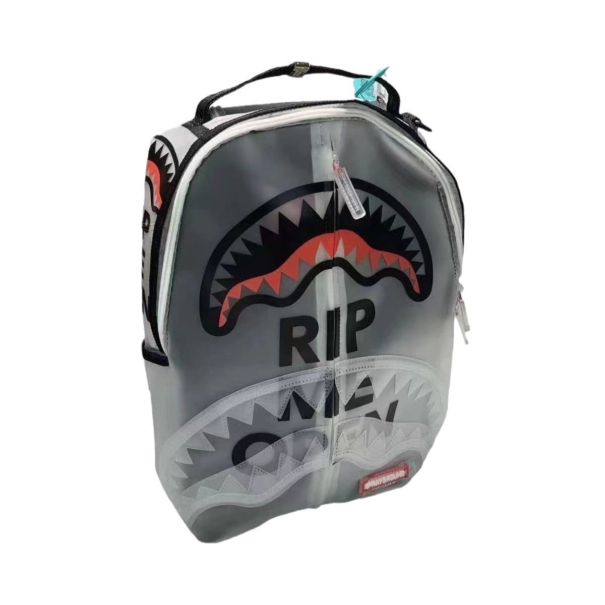 Shark Spoof Transparent Large Capacity Male Backpacks